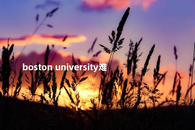 boston university难申请吗，boston university难进吗